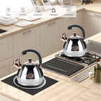 Tea Kettle Stovetop Whistling Kettle Teapot, 3Quart Tea Pot Stainless Steel Teakettle for Stove Top with Heat Proof Ergonomic Handle - Image 2