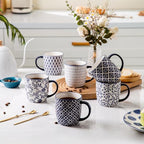 10 Oz Ceramic Coffee Mugs Set of 6 - Image 3
