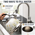 Tea Kettle, 3.1QT Whistling Stovetop Kettle, Folding Handle - Image 6