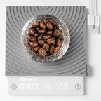 Timemore Basic Mini Coffee Scale, Slim & Lightweight Design, Three Modes | Digital Espresso Scale with Timer for Precision Brewing, White by TIMEMORE