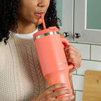 Contigo Streeterville 40oz Tumbler Stainless Steel Vacuum Insulated Leak-Proof Cold for 29 Hours Coral - Image 6