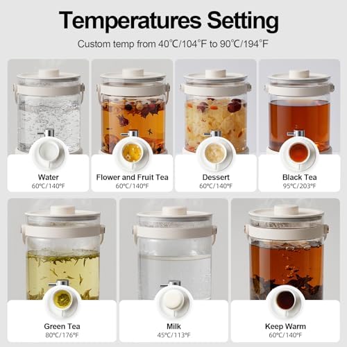 Kawu Electric Kettle, 7-in-1 Hot Water Dispenser Health Pot for Tea Coffee - Image 4