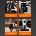 Aluminium Alloy Coffee Powder Picker Dosing Cup with Dosing Ring Coffee Powder Receiver Container Press Coffee Distribution Tool for Espresso Pour Over Coffee Barista Use (58mm) - Image 7