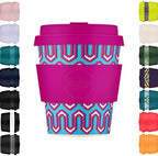 Ecoffee Cup 8oz (240ml) Reusable Coffee Cup – PLA Plant-Based Travel Mug with Silicone Lid, Melamine Free & Dishwasher Safe – Messages from the Unseen World by EcoffeeCup