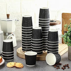 Yaomiao 200 Pcs 4 oz Disposable Espresso Coffee Cups, Black - Image 3