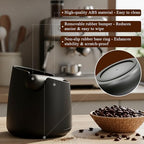 Portafilter Holder & Coffee Knock Box Combo for Ninja Luxe Café ES601&ES701 Espresso Machine - Anti-Slip Silicone Coffee Tamper Base and Large Capacity ABS Knock Box Espresso Accessories Kit,Black - Image 4