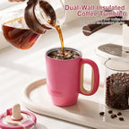 BABLOV 23oz Insulated Coffee Tumbler 316L Stainless Steel Travel Coffee Mug - Image 2
