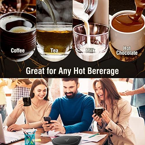 Coffee Mug Warmer & Mug Set, Coffee Cup Warmer with 2 Temperature Settings, Electric Coffee Warmer for Desk Auto Shut-off, Candle Warmer Coffee Warmer with Mug Set for Christmas & Birthday Gifts - Image 5