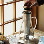 Sio Cold-Infusion Pitcher – 54 fl oz / 1600 mL Borosilicate Glass Pitcher with Micro-Fine 316 Stainless Steel Strainer & Copper-Plated Lid, Includes Measuring Scoop - Image 6