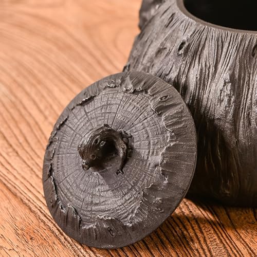 Cast Iron Teapot, Stovetop Safe Tea Kettle With handle, Asian Style Handmade Tea Pot For Home Camping Outdoor Use(0.9L, BlackL) - Image 5