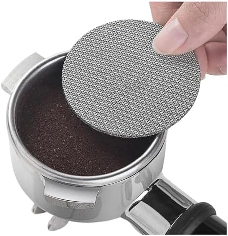 1PCS Coffee Puck Screen 51/53.5 58.5MM 316 Stainless Steel Portafilter Filter Plate Lower Shower For Espresso Machine 150um(2 Grooves Wood Hold) - Image 3