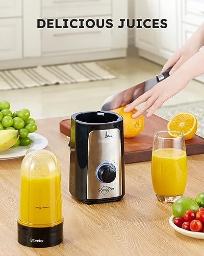 Sangcon Blenders for Kitchen, 5-in-1 Food Processor Combo for Smoothies Set - Image 4