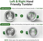 30 oz Stainless Steel Tumblers Bulk with Handle and Lid, 8 Pack - Image 2