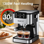 Geek Chef Espresso Machine with Milk Frother, 20 Bar Espresso & Latte Maker - Image 4