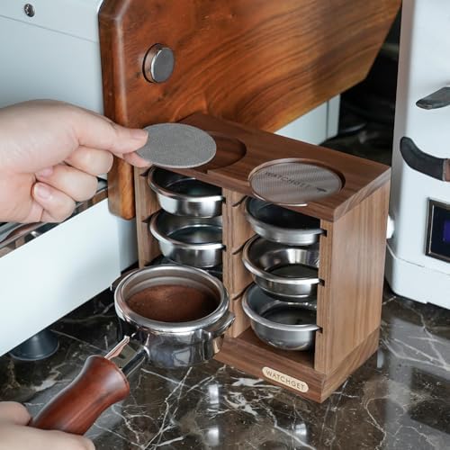 watchget 58mm Espresso Filter Basket Stand Portafilter Basket Holder Rack - Image 5