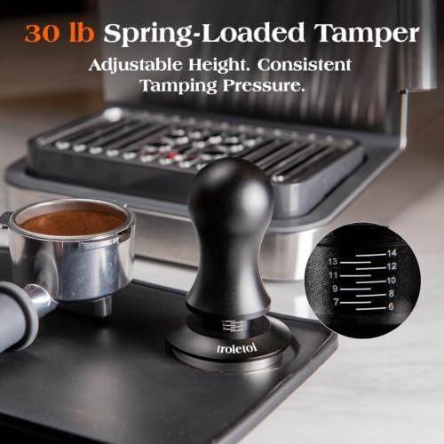 7 PCS 58mm Espresso Accessories Kit: Espresso Tamper, Coffee Distributor, Puck Screen, Dosing Funnel and WDT Tool Espresso Machine Accessories, Professional Espresso Tools - Image 4