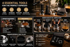 Espresso Accessories Kit 58mm – WDT Tool + Calibrated Tamper + Tamping Mat + Magnetic Dosing Ring – Espresso Tamper Set Compatible with Breville, Gaggia, Rancilio, E61 - Image 4