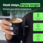 Kalmateh Heat Resistant Espresso Cups Set of 4 – Double Wall Insulated Stainless Steel Espresso Cup Set – Unbreakable 2.7oz / 80ml Demitasse Coffee Cups - Image 3