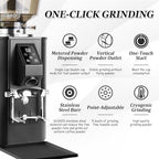 Electric Coffee Grinder for Espresso, French Press & Filter Coffee – Conical Burr, 9 Adjustable Grind Levels, Timer, 1Lb Capacity – Stylish Black Kitchen Appliance - Image 2