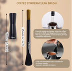 7 Pack Espresso Tamper Station&Coffee Distributor Tamper&Espresso WDT Stirrer&Coffee Tamping&Brush&Coffee Dosing Funnel&Espresso Puck Screen, Espresso Accessories for Bar Home Office (58 mm) - Image 7