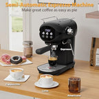 20 Bar Espresso Machine, Compact Espresso Maker with Milk Frother - Image 6