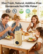 8 in1 Automatic Nut Milk Maker Machine, 35oz Almond Milk Maker Machine for Homemade Milkshake, Almond, Plant-Based, BPA Free Electric Blender for Baby Food With Delay start/Self Clean, juicer - Image 2