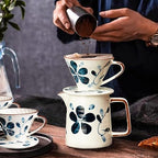 Elegant Ceramic Pouring Over Coffee Filter Dripper Precise Flows Control Hand Brewing Funnel Cup Coffee Dripper - Image 2