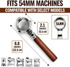 54mm Bottomless Portafilter, True Lay-Flat Naked Portafilter - Image 4
