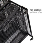 Mind Reader Tea Bag Organizer, Tea Station Organizer, Countertop Storage, Kitchen, Metal Mesh, 7"L x 6.75"W x 10"H, Black - Image 5