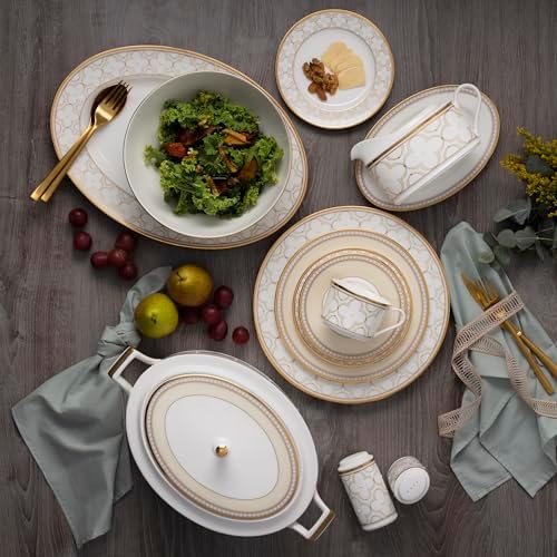 Noritake Trefolio Gold Set of 4 Tea Cup, 7-1/2 oz. - Image 3