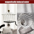 Lazy Kungfu Magnetic Tea Pot, Semi Automatic Glass Teapot, Lazy Kungfu Drip Teapot, Magnetic Attraction Water Rotating Cover Bowl Suitable for Home/Office Reception Tea Set - Image 3