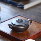 Tea Pots For Loose Tea Purple Clay Pot Exquisite Retro Handmade Square Pot Teapot Purple Clay Pot Home Tea Room Teapot Tea Infuser Pot - Image 2