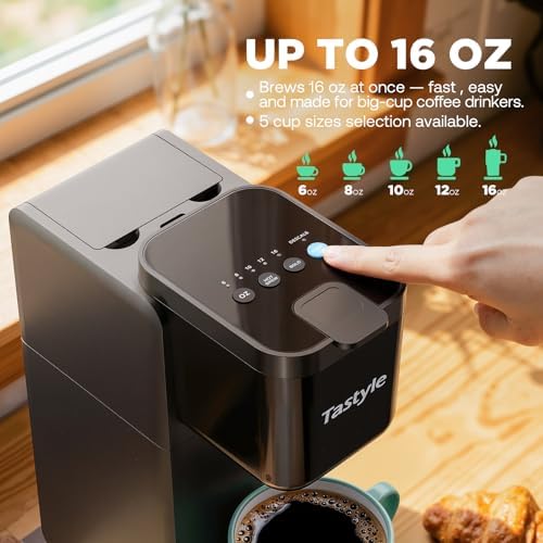 Tastyle Single Serve Coffee Maker Hot and Iced with Bold Brew, Up to 16 Oz - Image 4