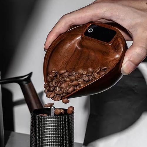 Coffee Scale with Timer Digital Espresso Scale with Walnut Wood Finish High Precision 0.3g-999g USB-C Rechargeable Walnut Brown,One Size - Image 4
