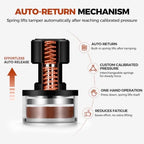 51mm Espresso Tamper, Impact Design Coffee Tamper with Sound Feedback, 3 Spring Loaded Coffee Tamper with Interchangeable 15lb/30lb Springs, Calibrated Tamper for 51mm Portafilter - Image 6