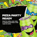 Dragon Glassware x Teenage Mutant Ninja Turtles Glass Cups, 16 oz Set of 4 - Image 4