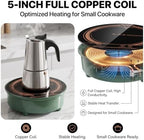 700W Mini Induction Cooktop for Moka Pot, RV & Camping - Image 4