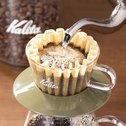 Karita WDG-155#05064 Wave Series Glass Coffee Dripper for 1-2 People, Army Green - Image 5