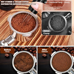 26 PCS Espresso Accessories Kit, 53mm Espresso Tools kit with espresso tamping station,Distributor,Tamper,WDT tool espresso,Dosing Funnel,Brush,Puck Screen,Coffee Stencils,Air blower ﻿ - Image 5