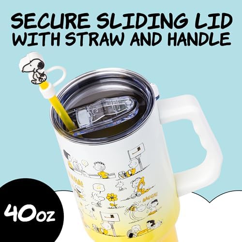 Silver Buffalo Peanuts Snoopy, Iconic Scenes, Stainless Steel Tumbler, 40oz - Image 3
