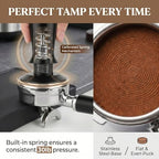 51mm Espresso Accessories Kit – 26PCS Tamping Station, Tamper, WDT Tool, Distributor, Dosing Funnel, Puck Screen, Air Duster, Stirrer, Stencils, Brush & Latte Art Pen - Image 4