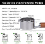 54mm Bottomless Portafilter Lay Flat Compatible for Breville - Image 3