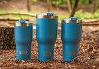Beast 30 oz Tumbler Stainless Steel Vacuum Insulated Coffee Ice Cup Double Wall Travel Flask (Stormy Sky Blue) - Image 4