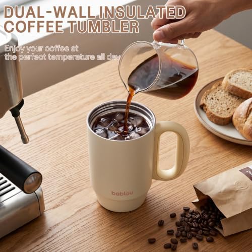 BABLOV 23oz Insulated Tumbler with Straw 316L Stainless Steel Travel Mug - Image 2