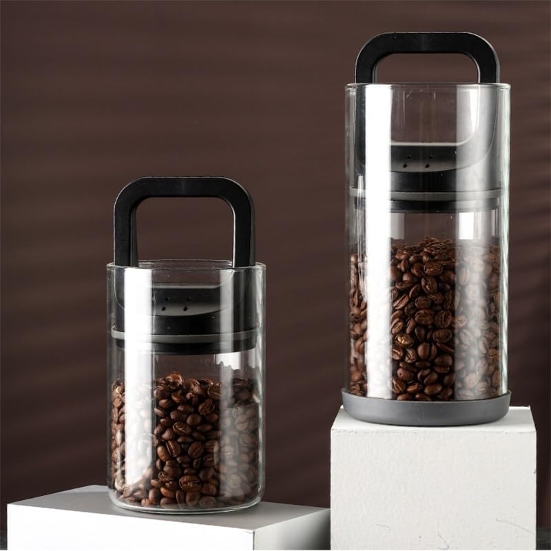Glass Vacuum Sealed Coffee Bean Storage Canister Moisture Proof - Image 2