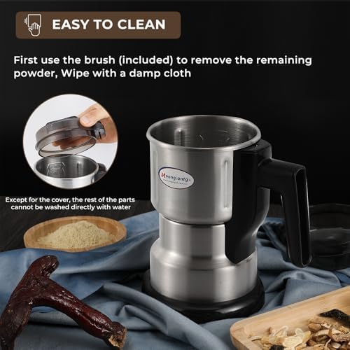 Moongiantgo Coffee Grinder Electric 200ml Capacity, 250W Mini Grain Mill - Image 6
