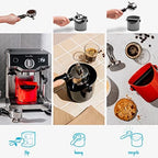 Dreamfarm Grindenstèin Sturdy, Compact, Modern Space-Saving Espresso Coffee Grind Knock Box - Silver - Image 3