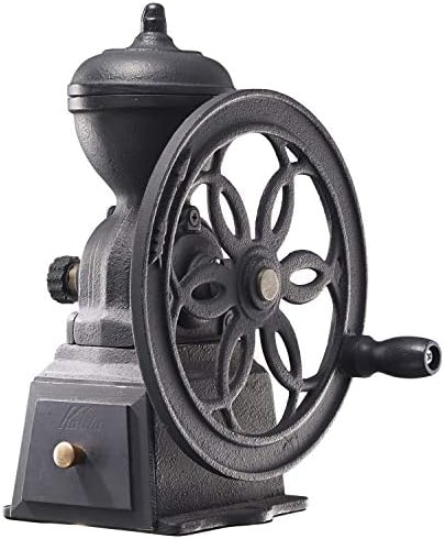 Kalita Coffee Mill, Cast Hand Grinding, Manual Diamond Mill, Black, N #42138 Antique Coffee Grinder, Adjustable Grinder, With Lid, Coffee Shop, Cafe by Kalita