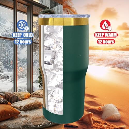 20 oz Tumbler Bulk Stainless Steel Tumblers with Lids and Straws Army Green - Image 4