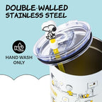 Silver Buffalo Peanuts Snoopy, Iconic Scenes, Stainless Steel Tumbler, 40oz - Image 4